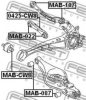 FEBEST MAB-022 Control Arm-/Trailing Arm Bush